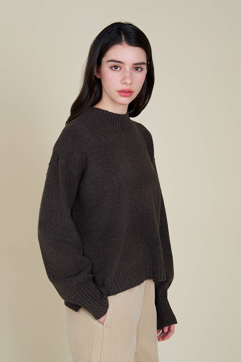 Grade & Gather - Vente Pull en maille – femme - 41804 - PULL À COL ROULÉ CÔTELÉ9