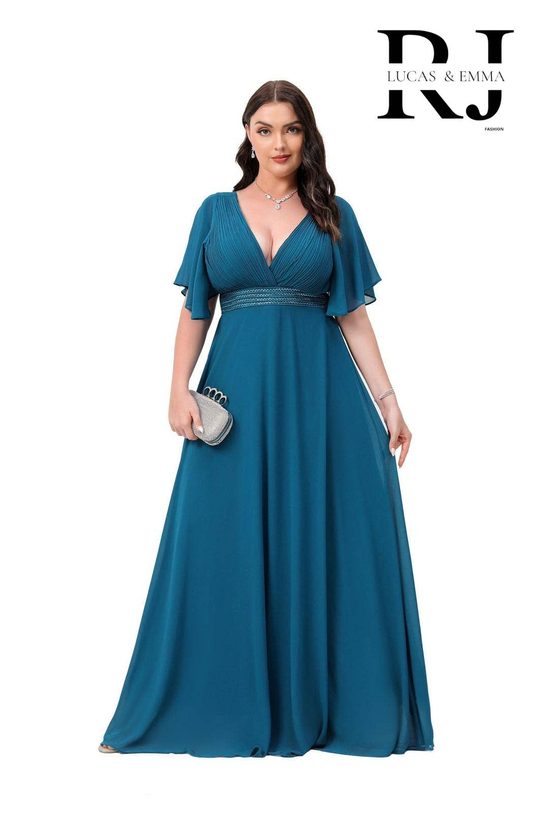 Lucas & Emma - Sarl RJ & co - Wholesale Gown - Women's - Plus size evening dress Ajaccio 22280