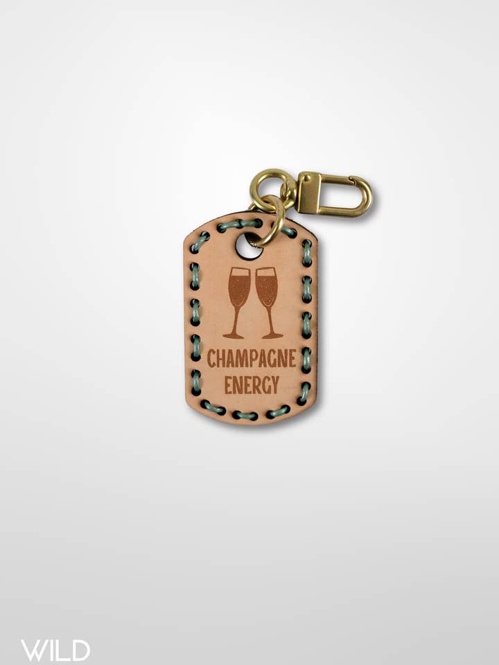 Champagne Energy - Dog Tag for wholesale by Wild Threads