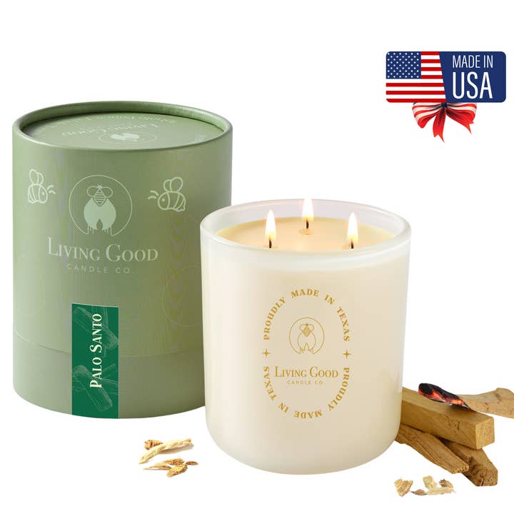 PALO SANTO for wholesale by Living Good Candle Co.