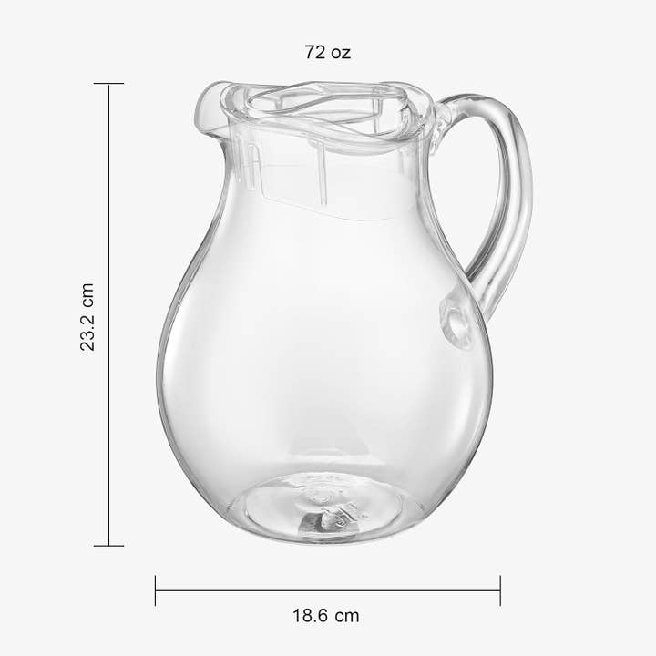 The Wine Savant / Khen Glassware - Wholesale Pitcher - Unbreakable Acrylic Beverage Pitcher with Lid4