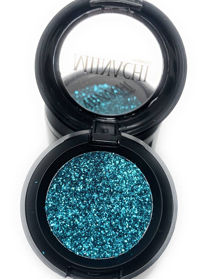 Enkelt presset glitter i skyggen perle, ingen lim nødvendig, i kompakt, pigmenteret, ingen fald ud, glitter, kosmetisk kvalitet glitter for engroshandel hos Miinachi Cosmetics