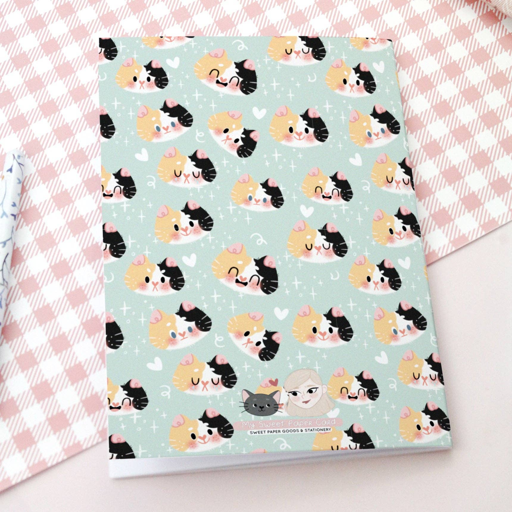 My Sweet Paper Card - Wholesale Notebook - Calico Cat Moods - Soft cover notebook2