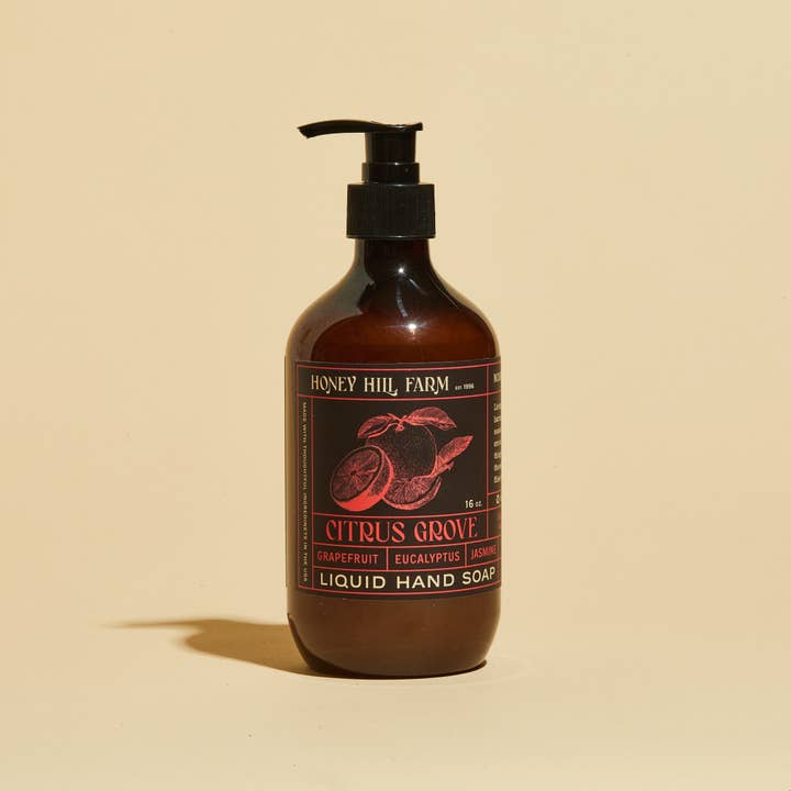Honey Hill Farm - Wholesale Hand Soap/Wash - Liquid Hand Soap - Citrus Grove 16oz1