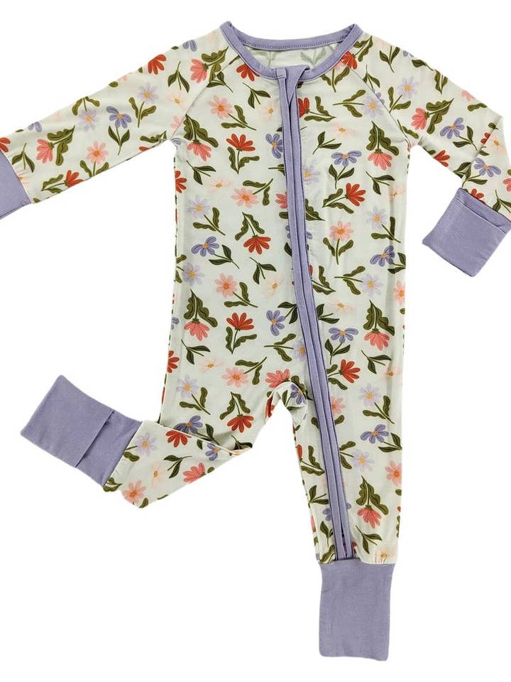 Little One Shop - Wholesale Sleepsuit - Baby - Daisy Daydream Bamboo Sleeper