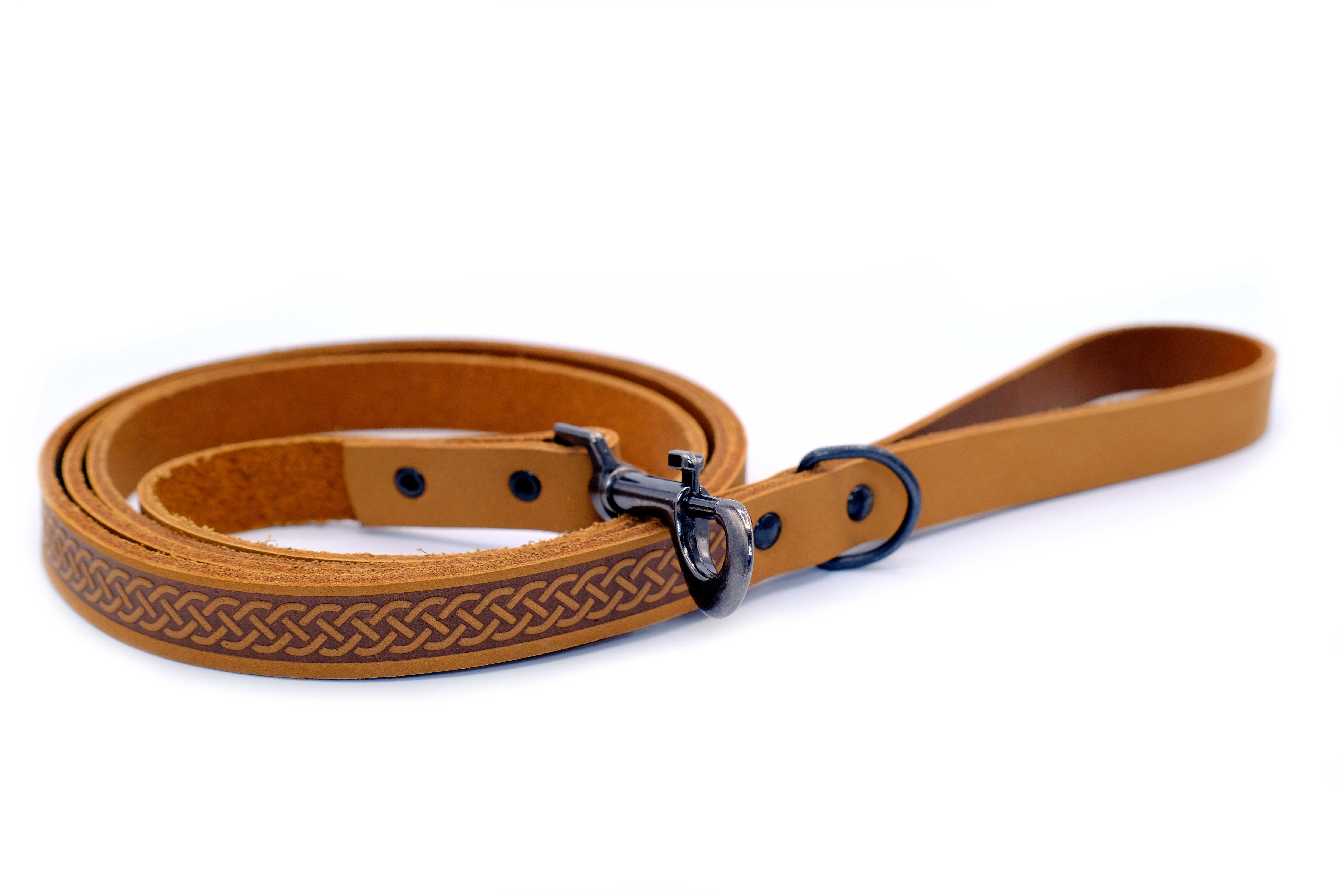 Euro-Dog Collars and Leads – trela - Cão por atacado – Trela de Couro para Cão Estilo Desportivo Celta Extra Argola em D Fecho Metálico7