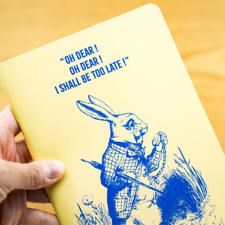 Atelier d’Albion - Wholesale Notebook - A5 Notebook - Alice's Adventures in Wonderland-Rabbit & Clock1