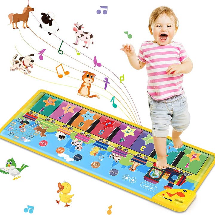 Floor Piano Mat for Toddlers 1-3 with Music Sounds Education for wholesale by VIGOR