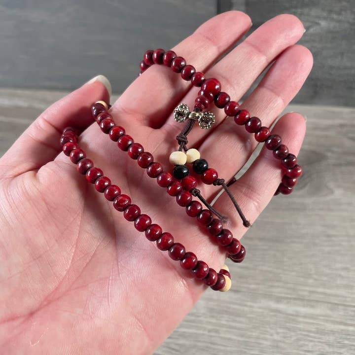 Keystone Crystals - Vente Collier de perles - Collier Mala en Bois avec Perles de Pouvoir – Bijoux de Yoga Abordables2