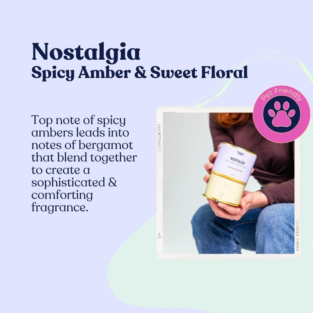 Companion Candles - Wholesale Pet Deodorizing Spray -  Spicy Amber & Floral Coconut-Soy Scented Candle (Pet-Safe)3