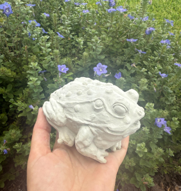 Backyard Stone Art – Ornamento/decoração ao ar livre por atacado – Estátua de Jardim de Sapo de Betão, Jardim do Sapo de Pedra,3