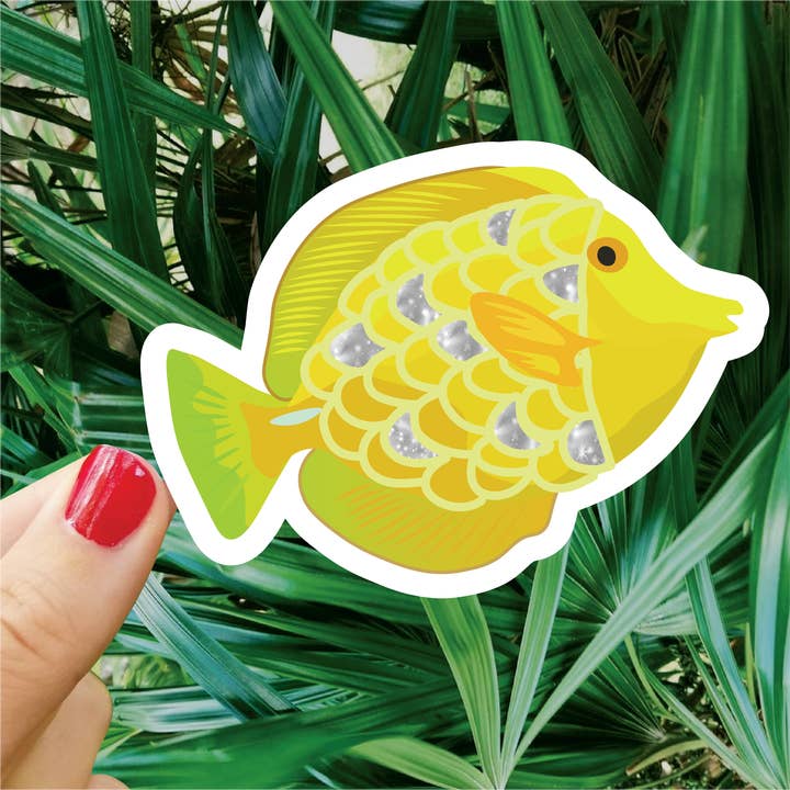Sticker Poisson ange pour la vente par Bee Beachey Designs