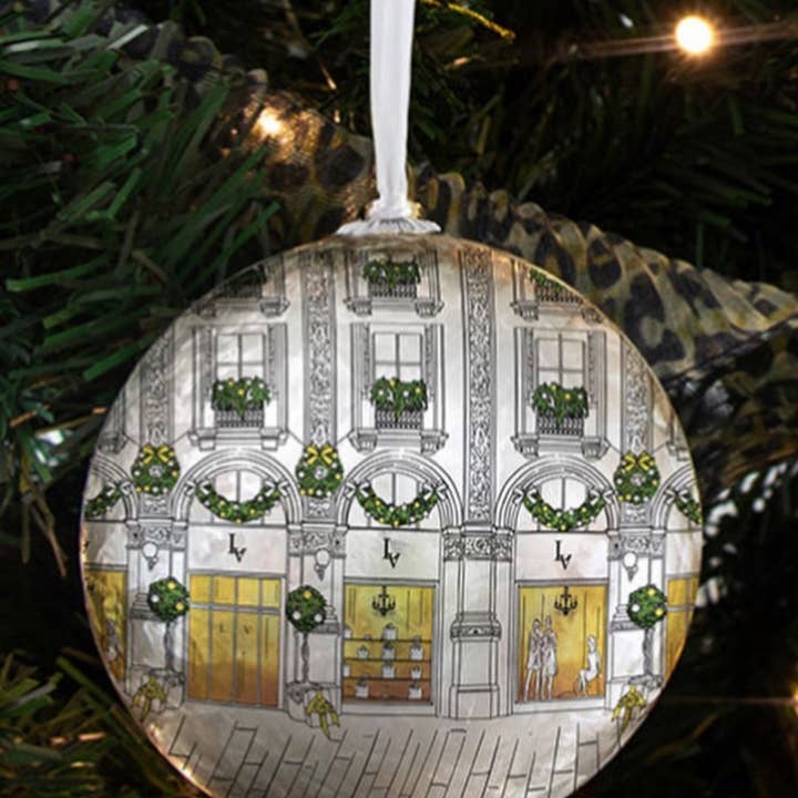 Winkelen in de etalage voor Kerstmis - Lv Bauble voor wholesale door Catherine Loves