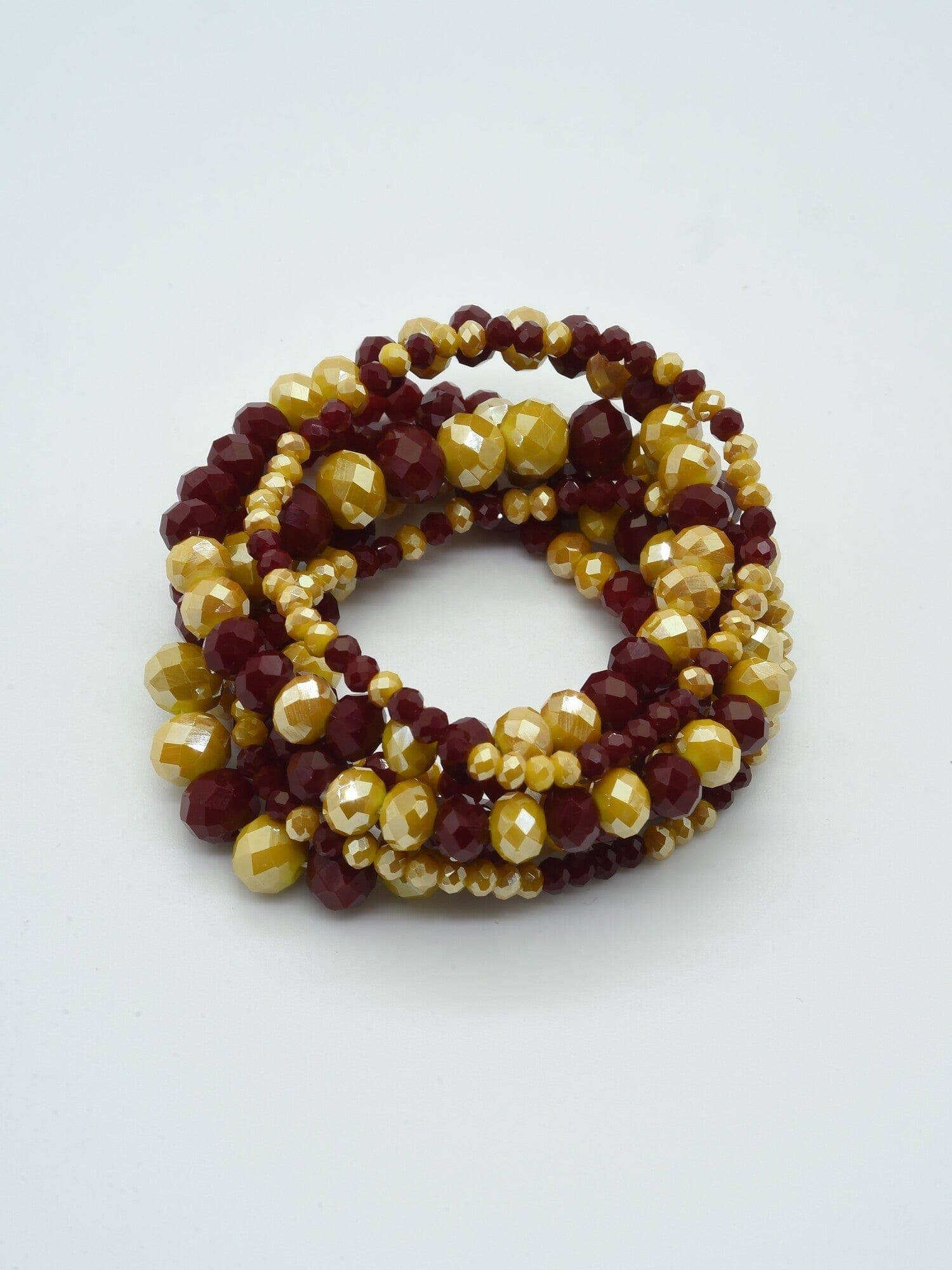 MiMi Wholesale - Wholesale Jewelry Set - CB2177 7 Piece Glass Beaded Bracelet Jewelry Set16