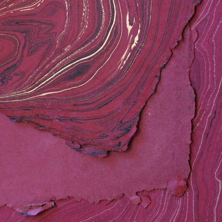 Sustain & Heal - Wholesale Craft Supplies - Burgundy Marble Sheet #151