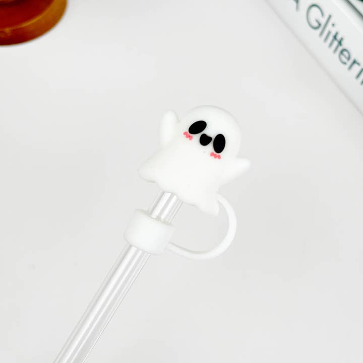 SoapElenGlen - Wholesale Drinking Straw - Halloween Series Straw Topper,Ghost Straw Cover