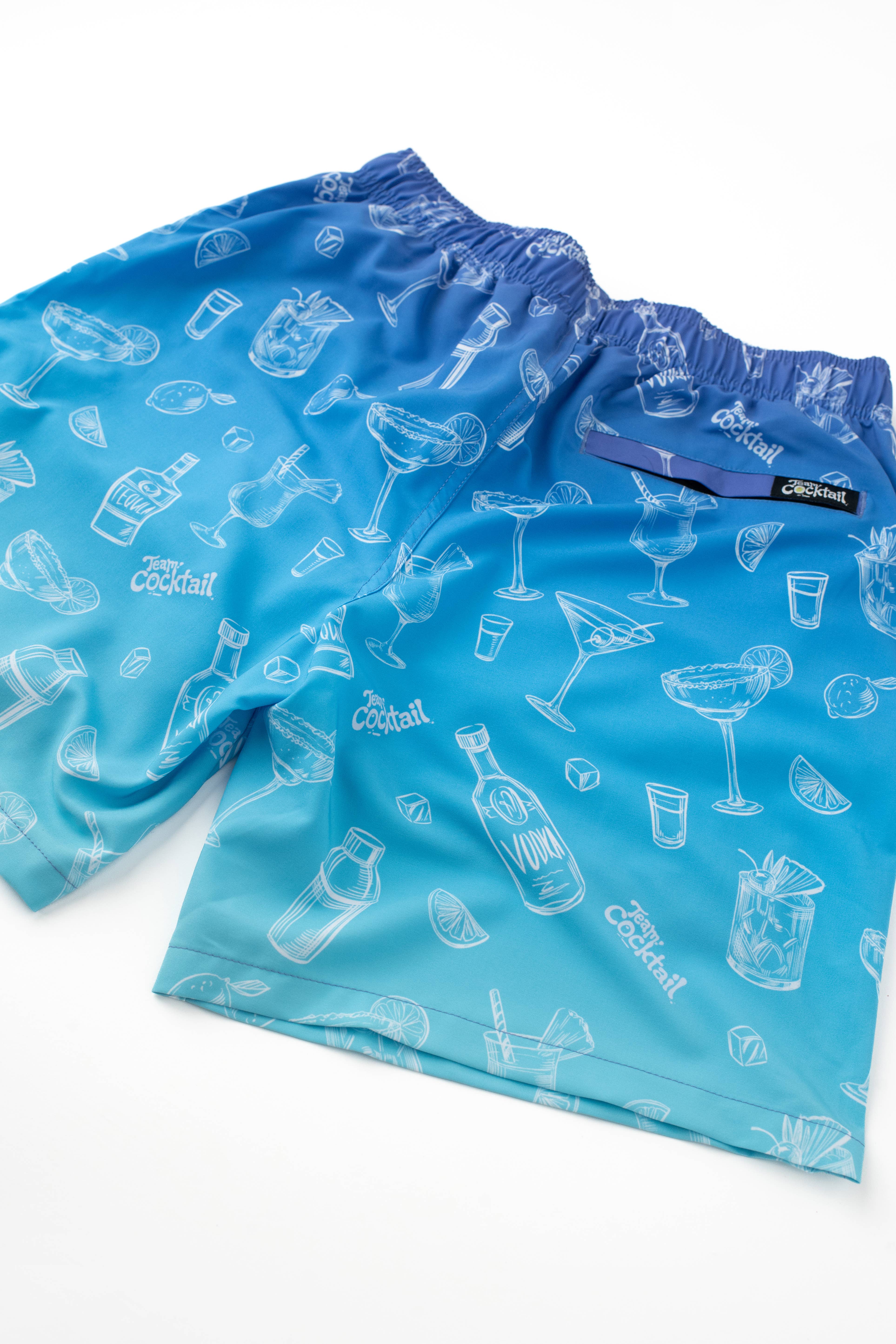 Team Cocktail - Wholesale Swim Shorts - Men's - Ombre Cocktails Hybrid Swim Shorts4