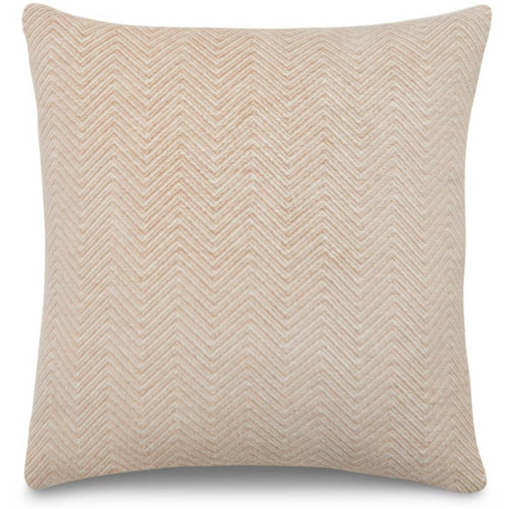 ChappyWrap – Capa de almofada decorativa por atacado – Capas de Almofada Bayside Herringbone Throw - Bronzeado2