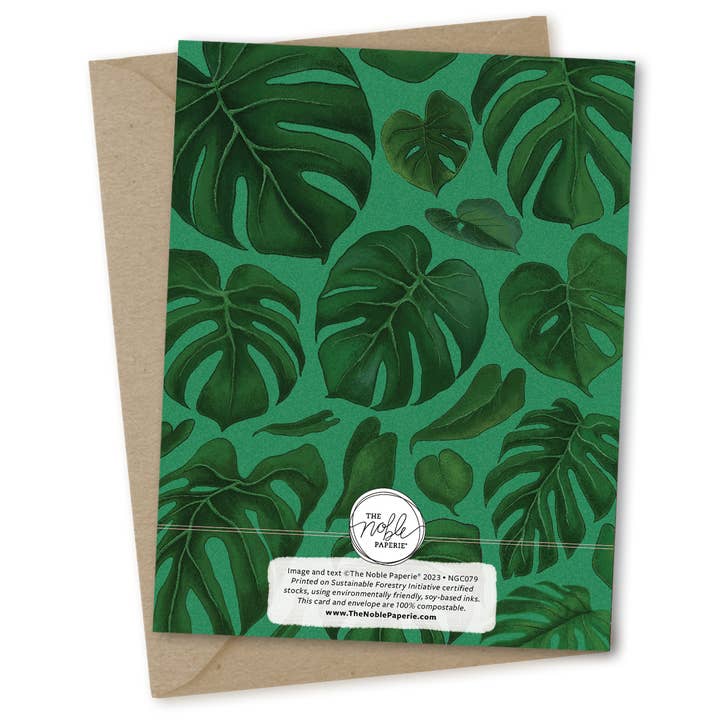 The Noble Paperie - Vendita all'ingrosso Biglietti per San Valentino - Frond Of You | Biglietto d'amore con piante galentine per San Valentino