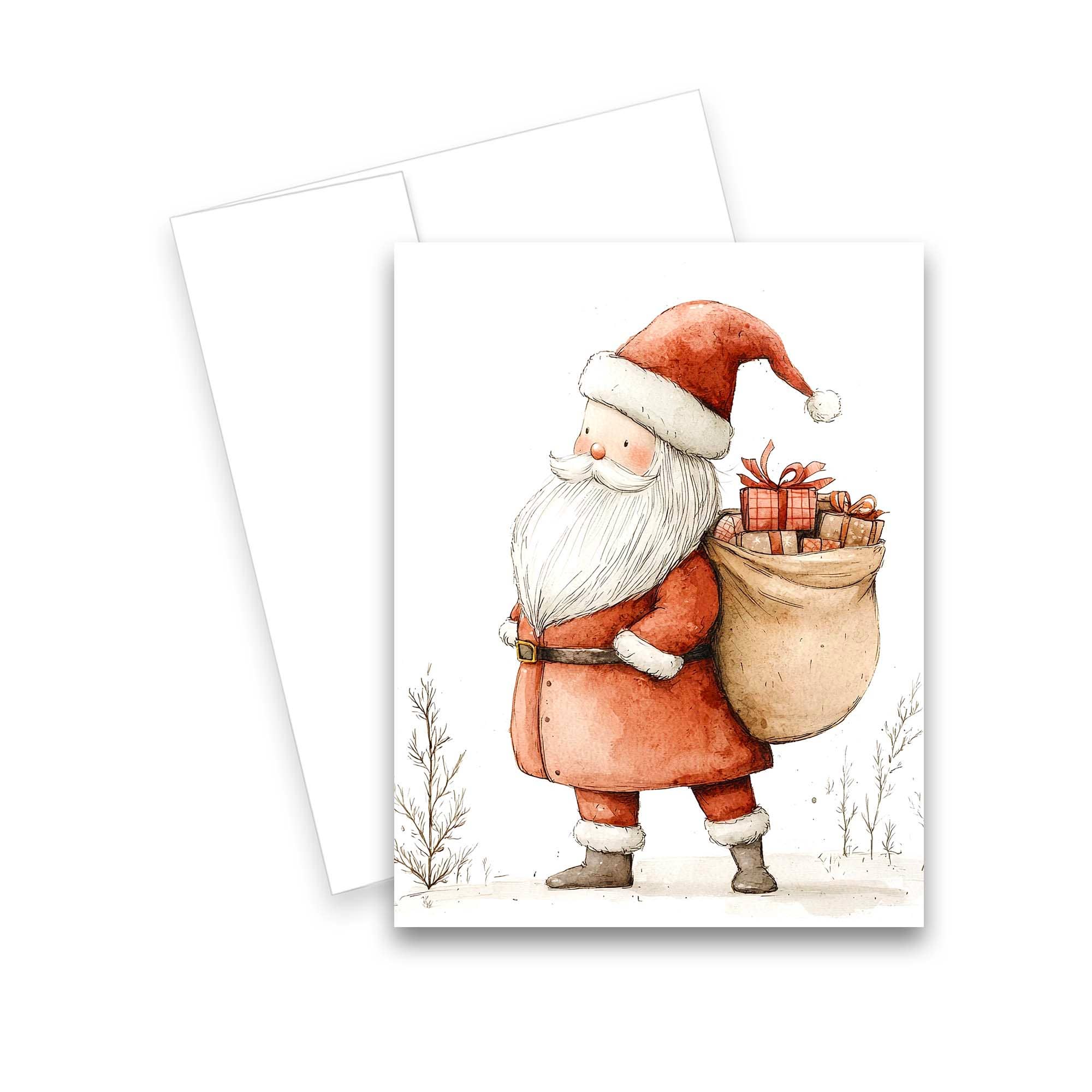 Aria Rae – Engroshandel Julekort – Assorterede julemanden juletræ lykønskningskort, sæt med 65