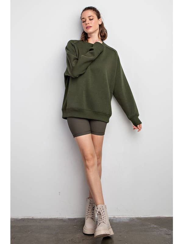 Sunday Morning – Sweatshirt - Mulher por atacado – T9797PL37 Plus Size Gola redonda Sweatshirt Francesa Terry19