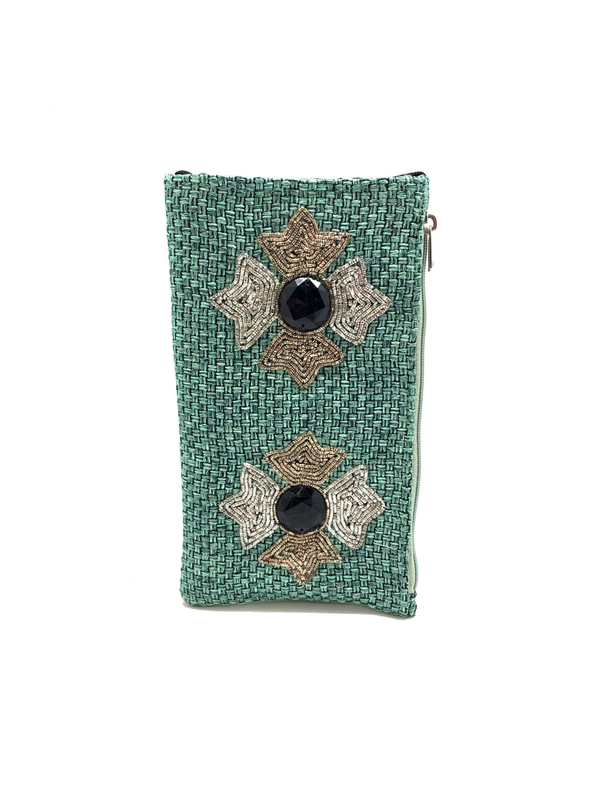 Turquoise Starry Green Phone Wallet for wholesale on Faire