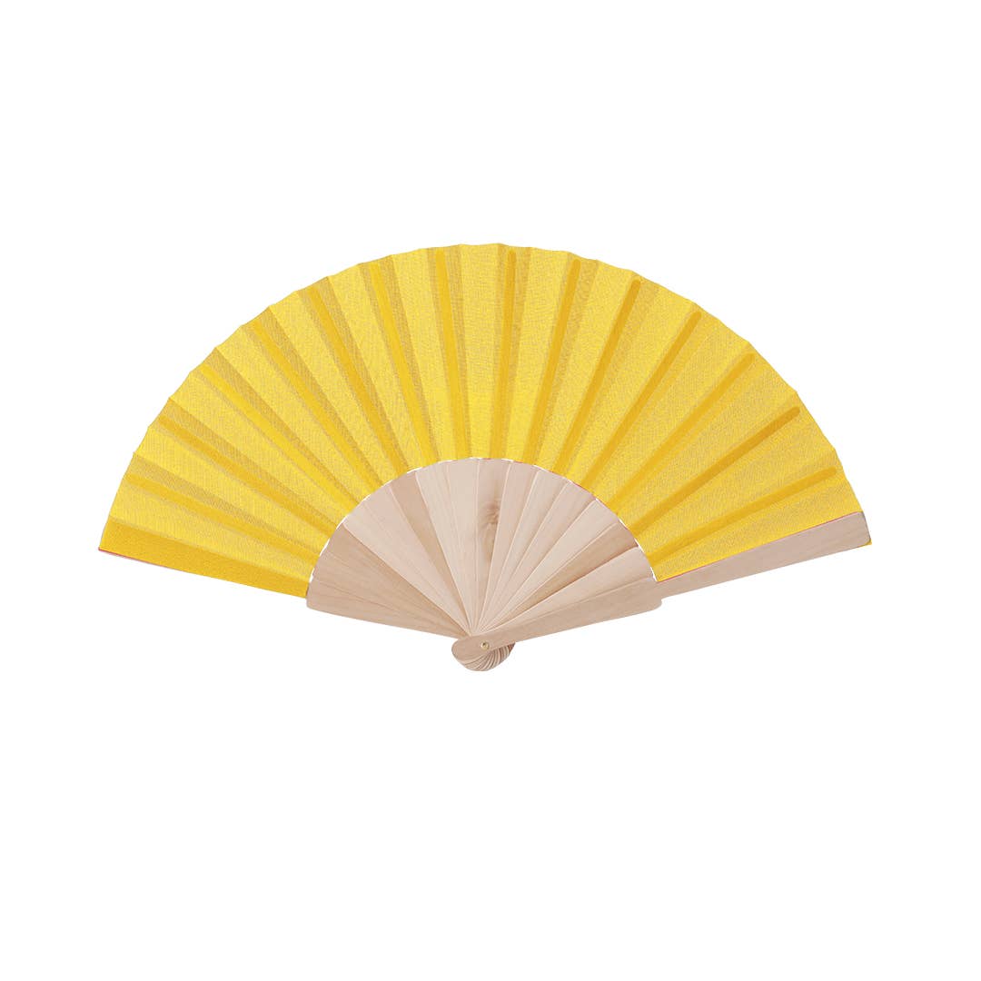 Fustik – wholesale Handheld folding fan – Customized Wooden Fan with Printed Colored Fabric0