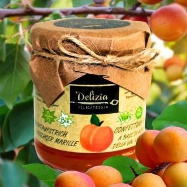 Confettura “Albicocche” per la vendita all'ingrosso da parte di Delizia Delikatessen