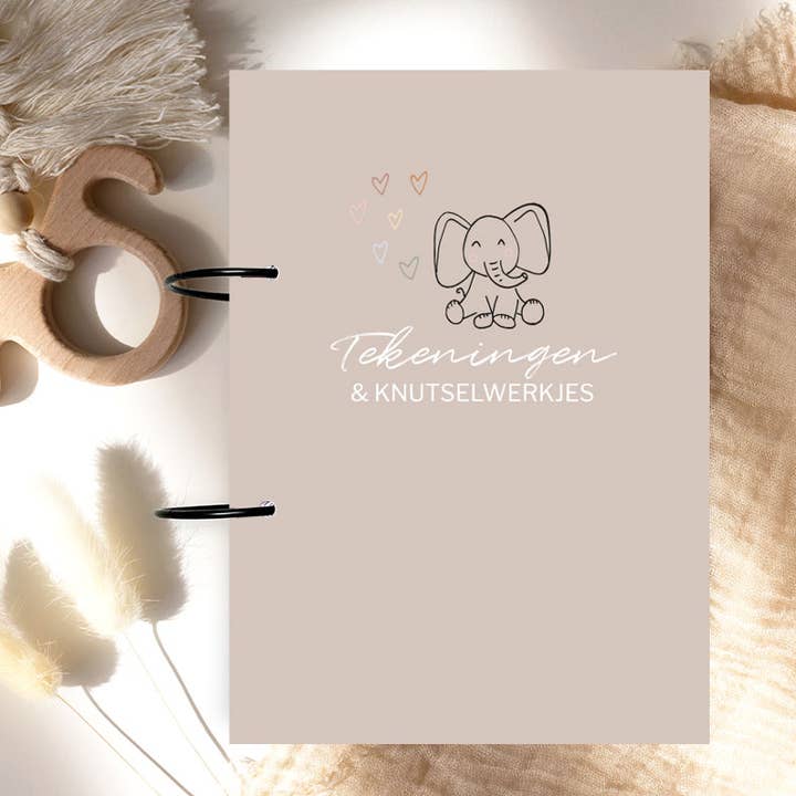 Fascicolo di conservazione | A4 | Disegni e Lavoretti | Elefante per la vendita all'ingrosso da parte di NynkeOntwerpt