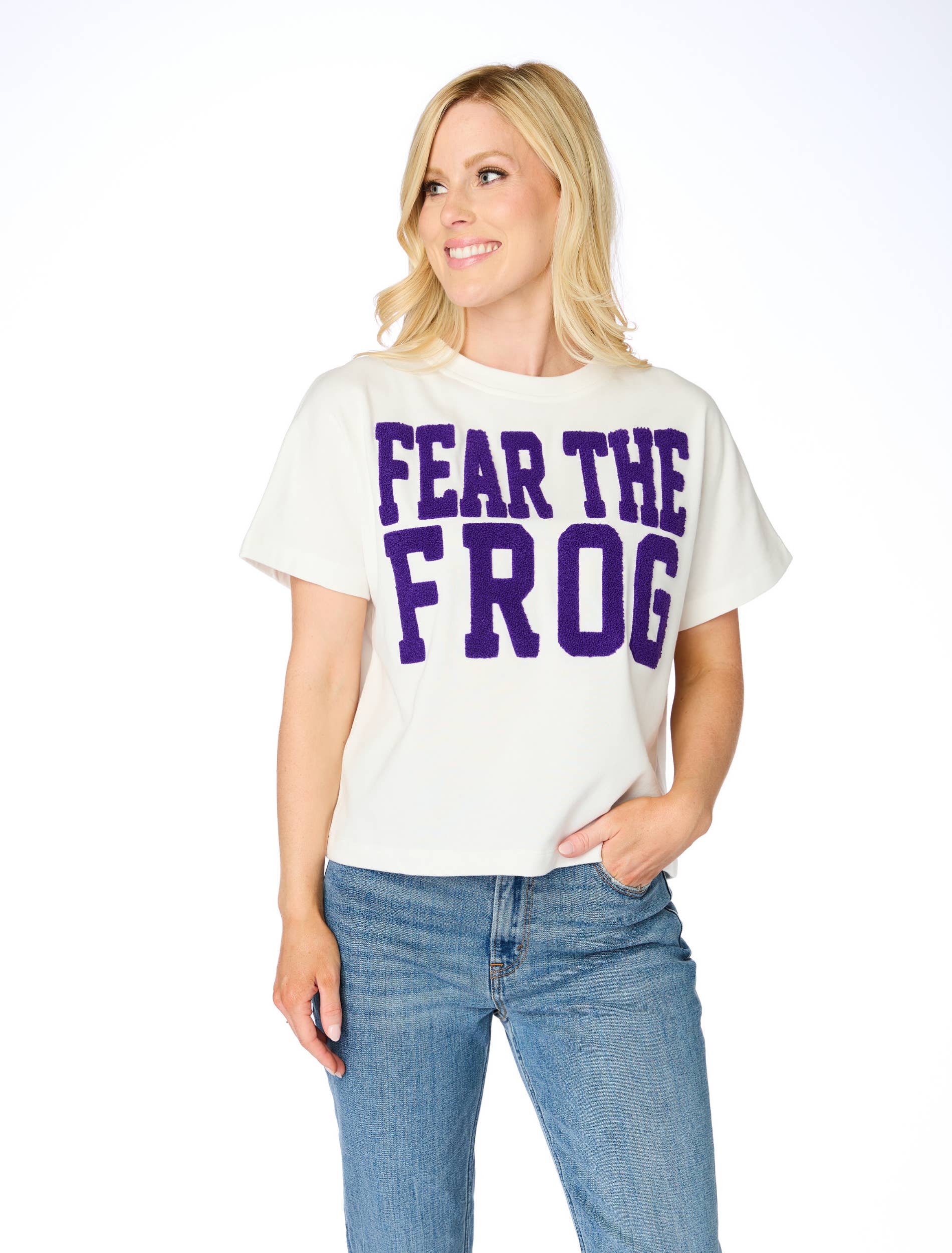Stewart Simmons - Wholesale T-shirt – women's - The Fear The Frog Chenille Team Top