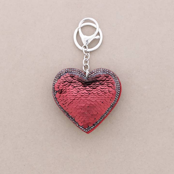 La Cuerda De Sol - Wholesale Keychain - Unisex - Heart Keychain Sequins Crystals