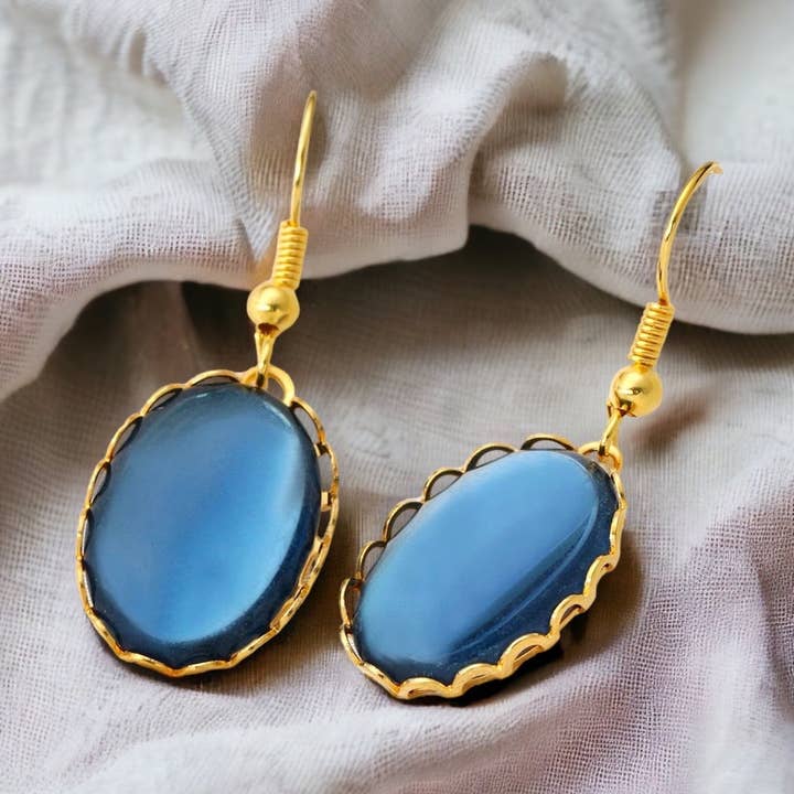 Summer night vintage earrings - retro style jewelry - VINOHR-65 for wholesale by MadamLili