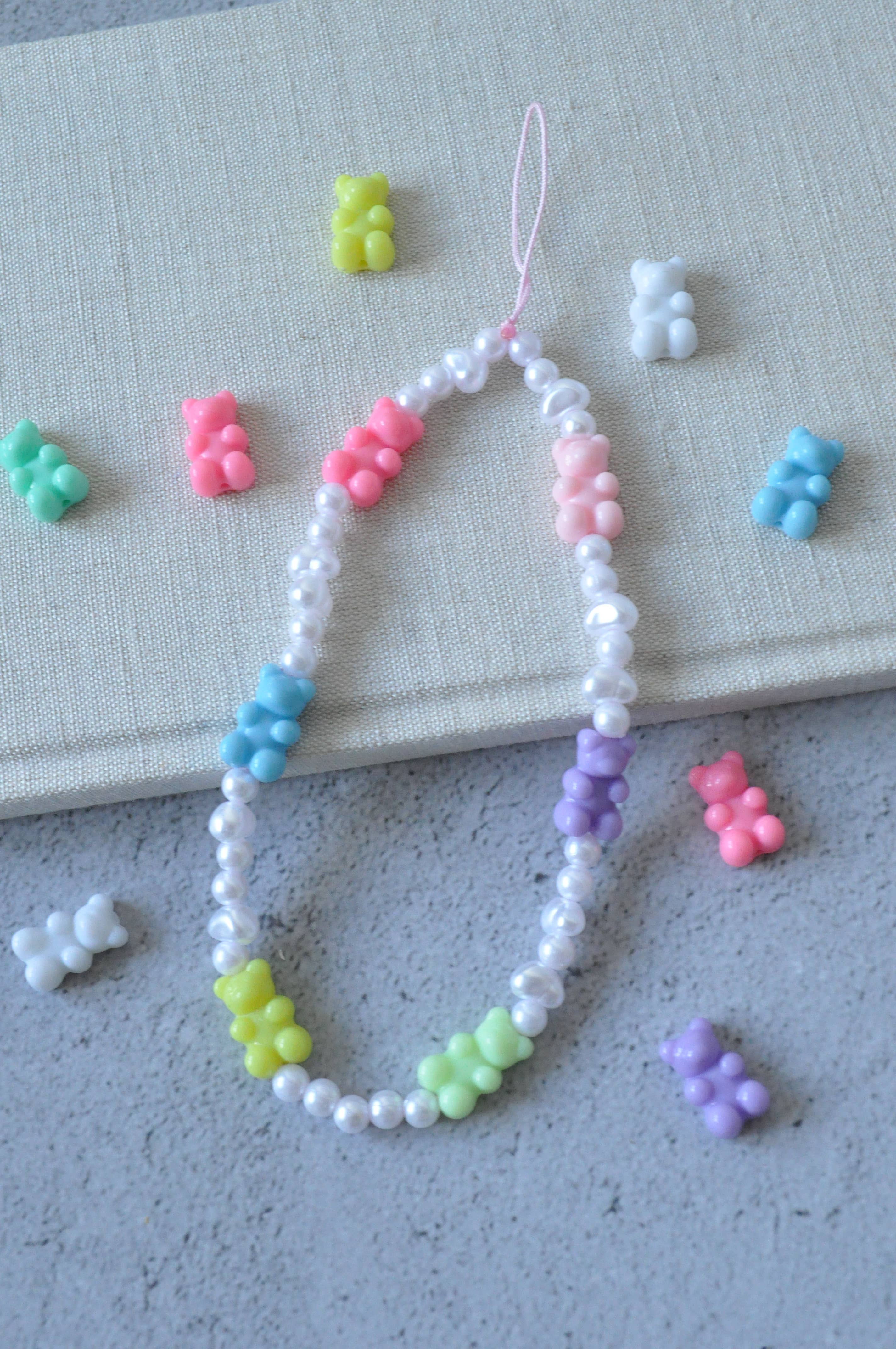 TheMellys – wholesale Phonecase strap – Gummy Bear Cute Phone Chain | Pearl Gummy Bear Bag Charm0