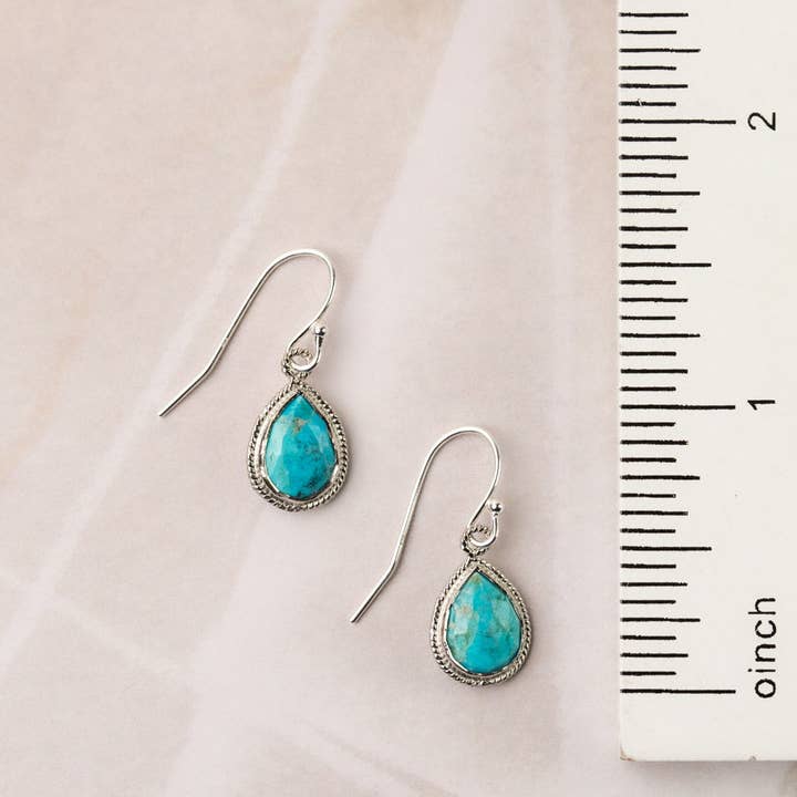 Anne Vaughan Designs Jewelry - Wholesale Dangle Earrings - Favorites Silver Turquoise Simple Earrings1