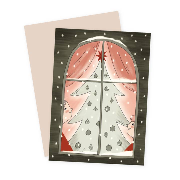 Biglietto pieghevole per finestra di Natale per la vendita all'ingrosso da parte di Sarah von Rickenbach
