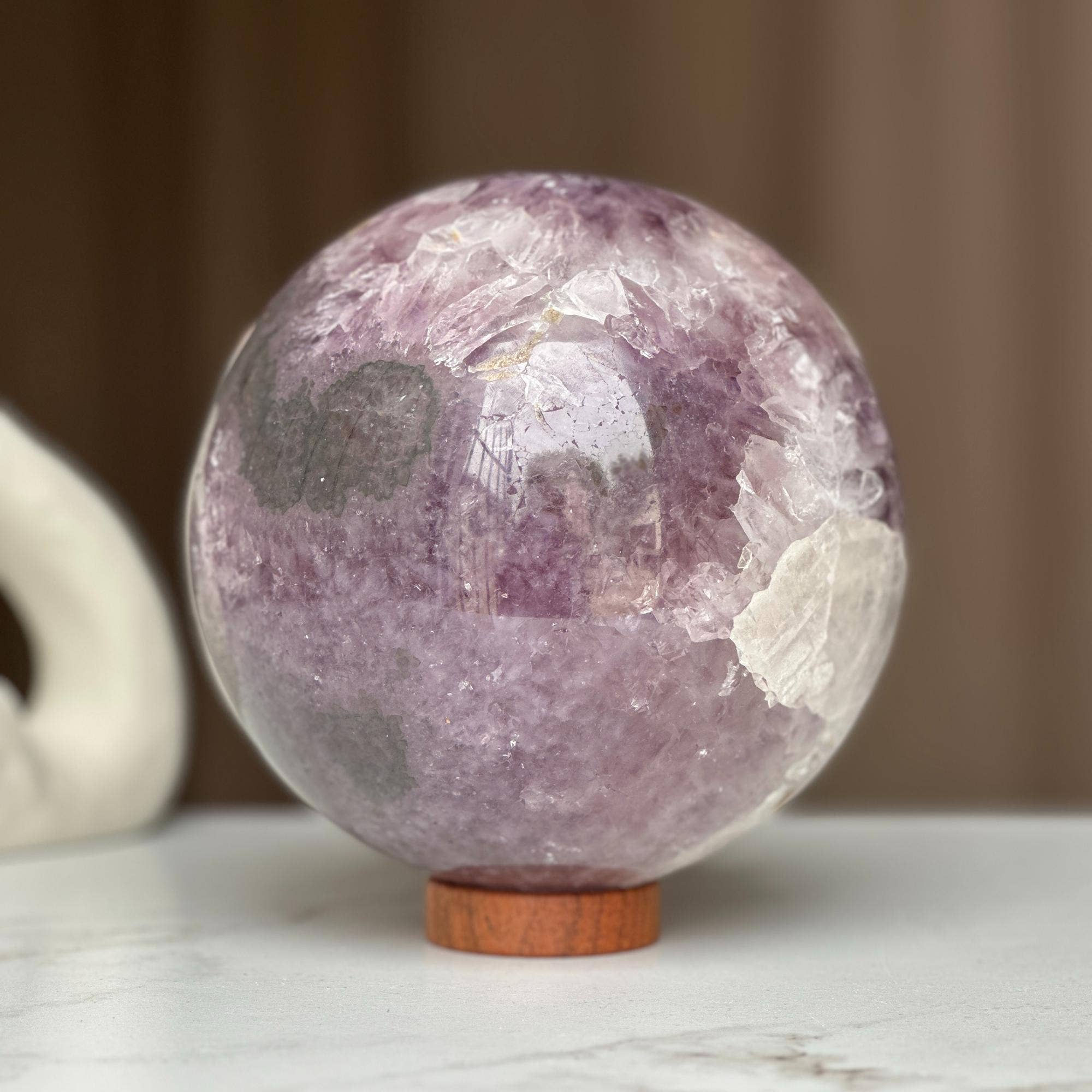 Deep Purple Project - Wholesale Spiritual Stone/Crystal - Amethyst Crystal Sphere 10