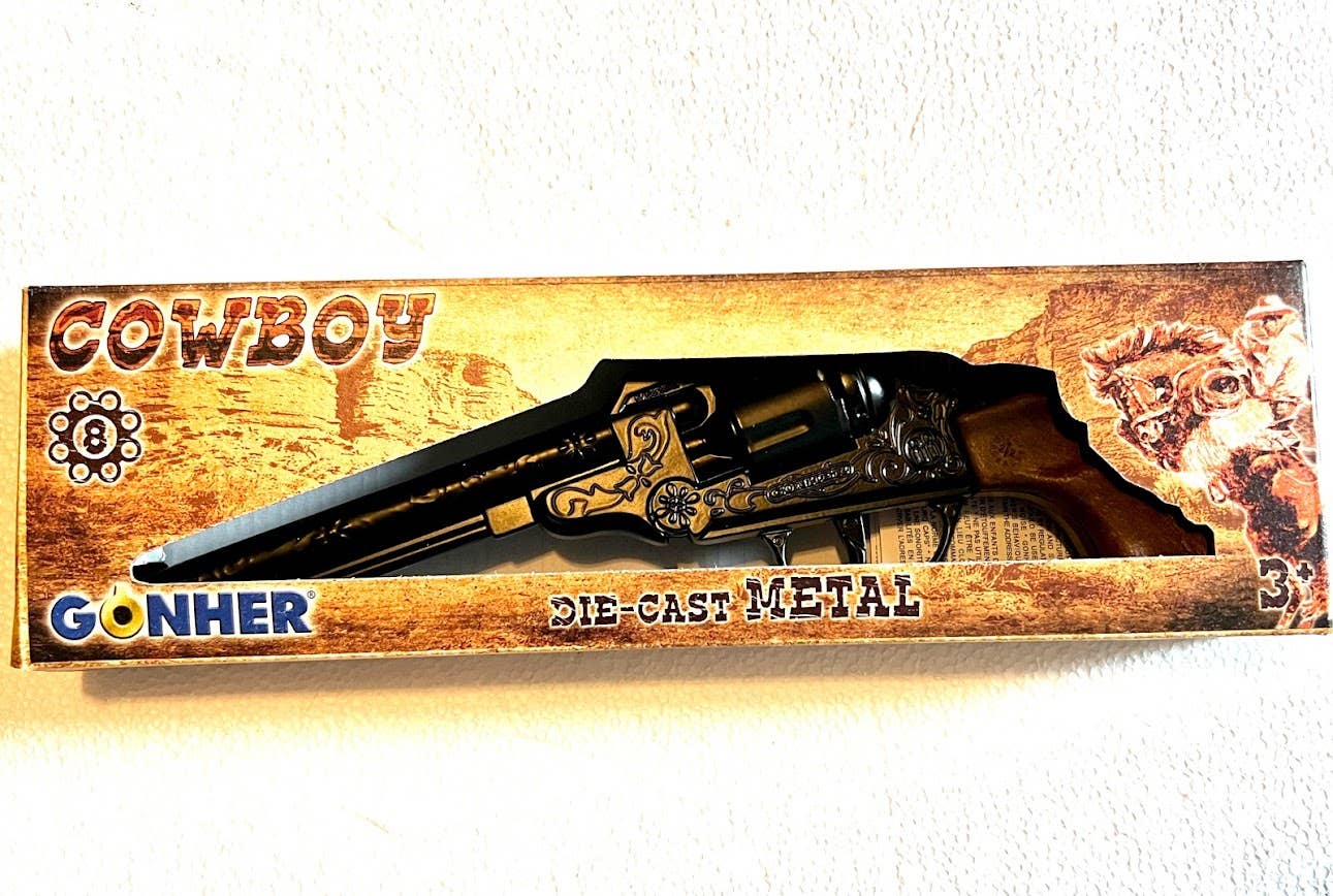 GonherCapGuns.com - Wholesale Classic Toy - Kids - Frontiers Army Filigreed 8-Shot Cap Gun 88/6 - Black4