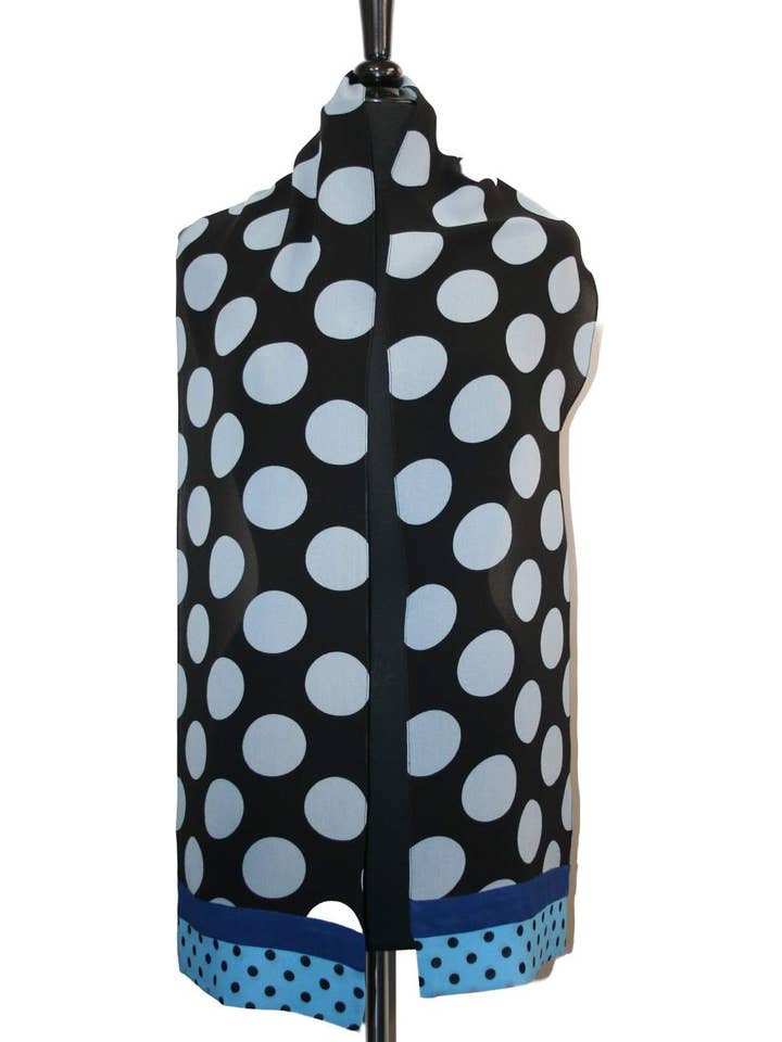 Dot Venice Scarf - Blå/Himmel för wholesale av Kavita