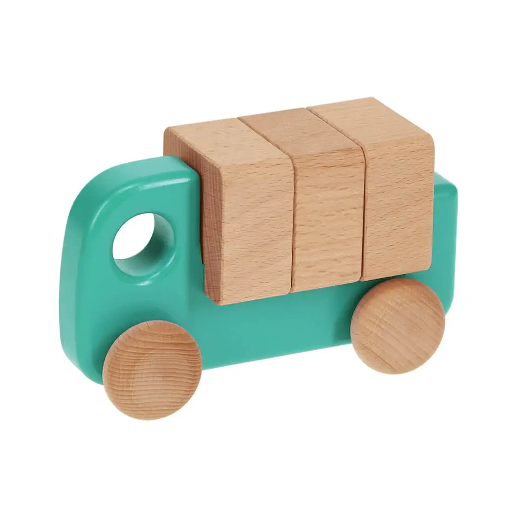 Little Poland Gallery - Wholesale Wood Toy - Kids - BAJO Car with Blocks5