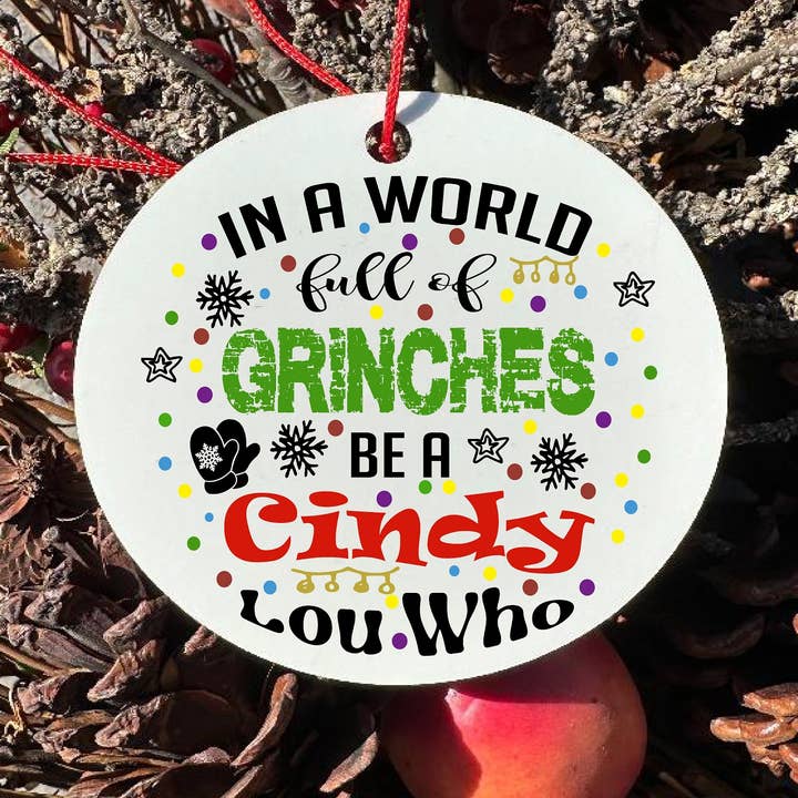 Ornamento natalizio di Cindy Lou Who per la vendita all'ingrosso da parte di 316 Legacy LLC