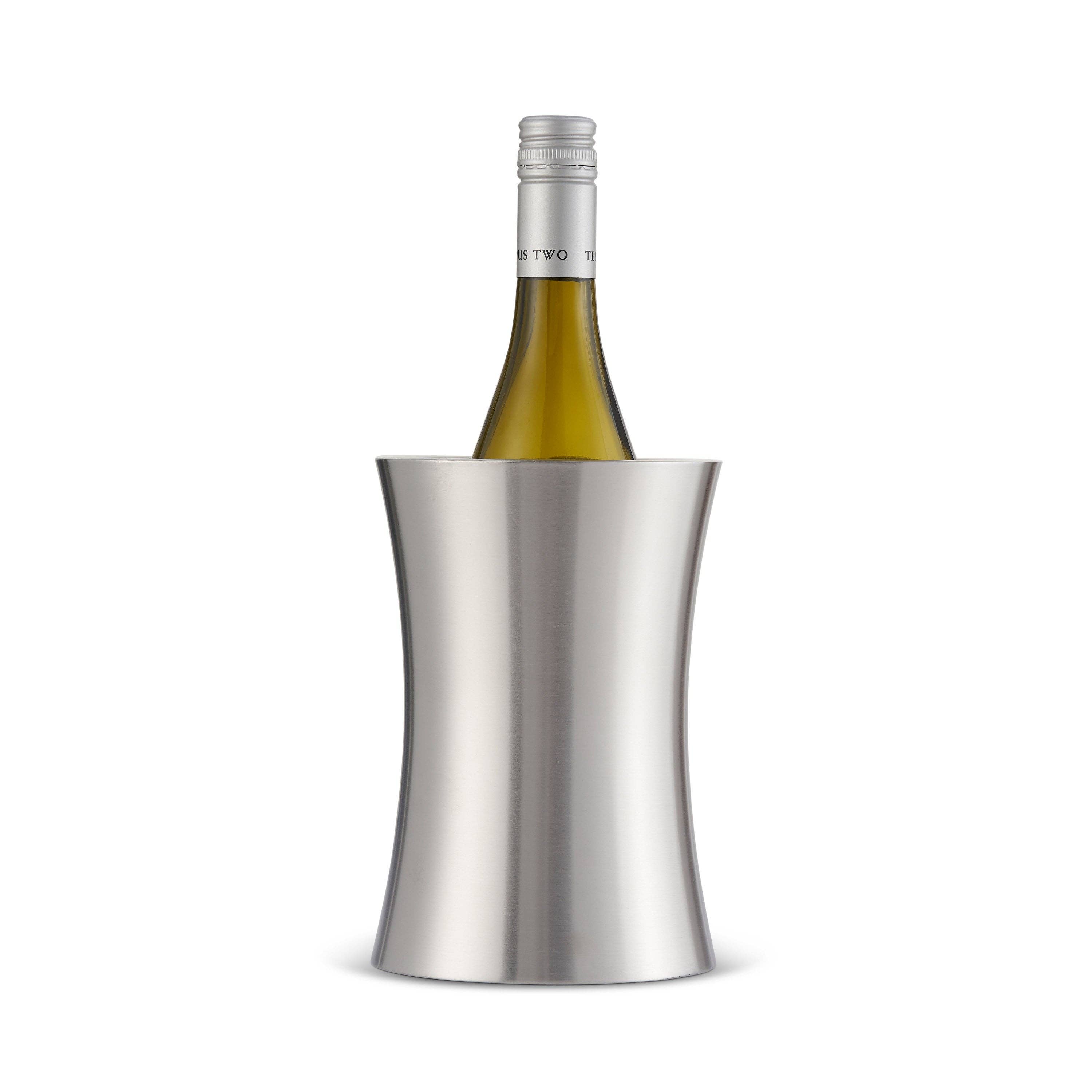 Oak & Steel - Wholesale Wine Bucket - Silver Wine Cooler1