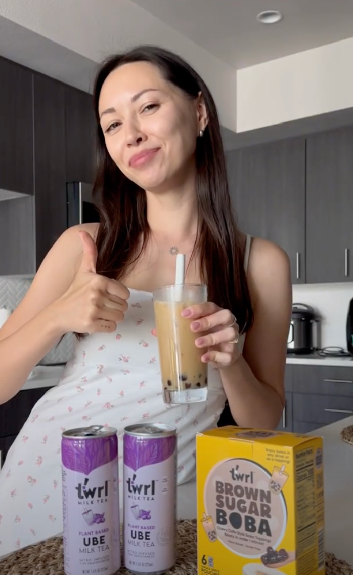 Twrl Milk Tea - Wholesale DIY Drink Kit - Brown Sugar Boba 3-Pack with Straws4