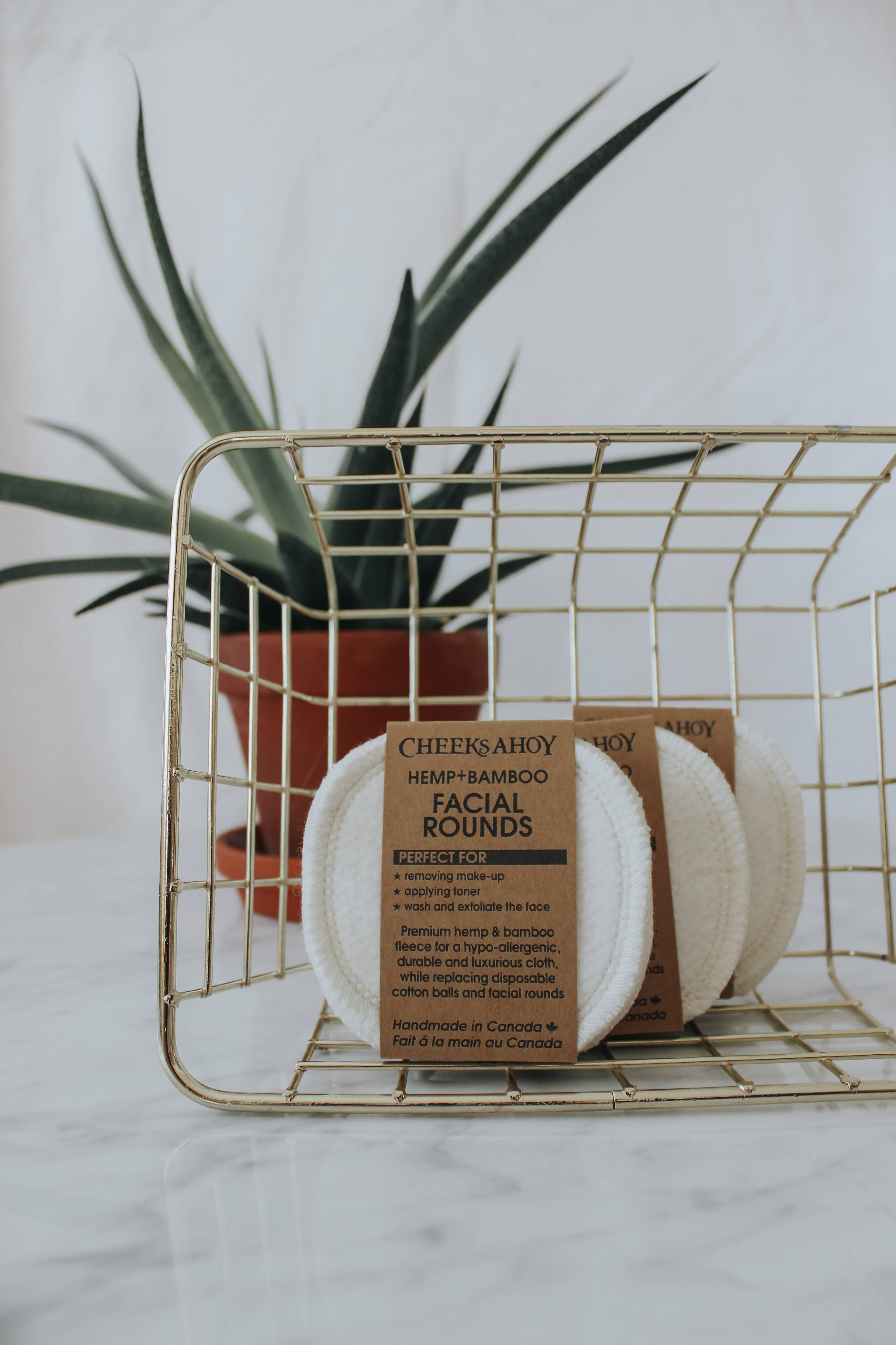 Cheeks Ahoy - Wholesale Cotton Pad - Hemp + Bamboo Facial Rounds