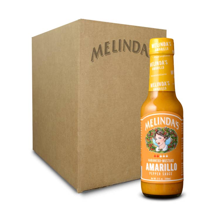 Melinda’s Foods, LLC - Wholesale Hot Sauce - Melinda’s Amarillo Habanero Hot Mustard Sauce (12 pk Case)