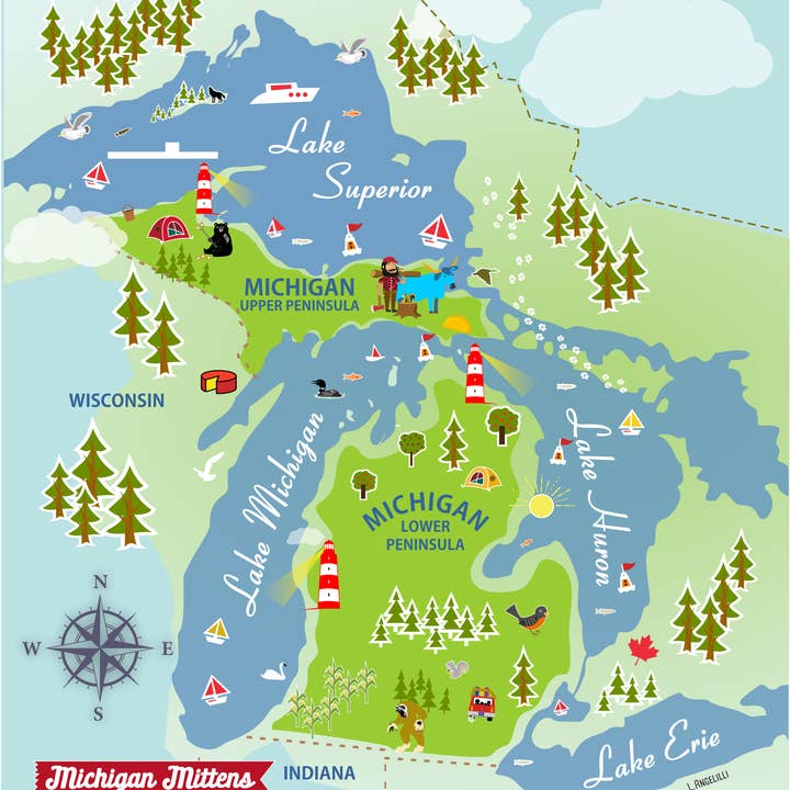 Michigan Mittens - Wholesale Dishcloth - Swedish Dishcloth (12 Packs )10