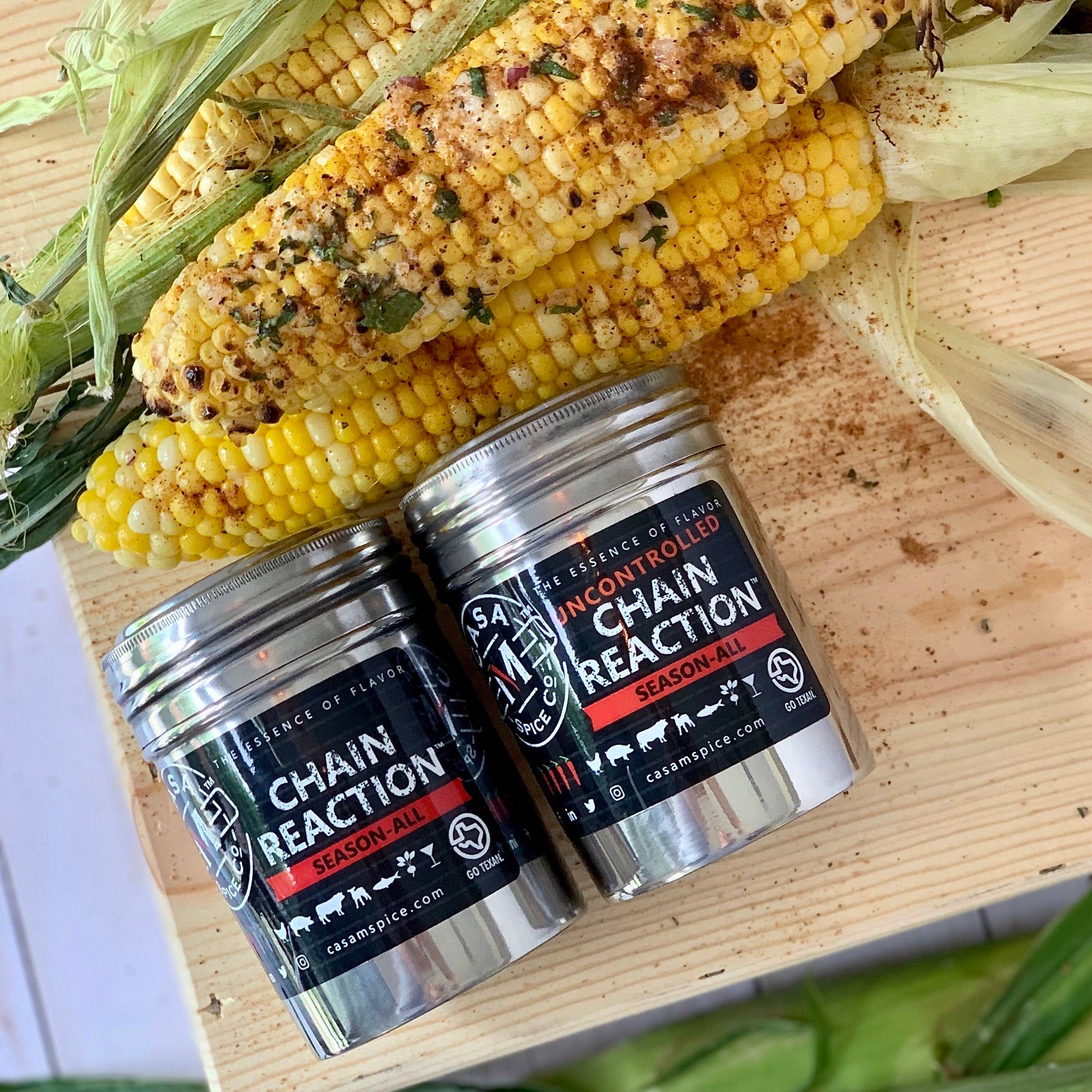 Casa M Spice Co LLC – Engroshandel Tørret krydderiblanding – Kædereaktion® Sæson-Alle - Rustfrit stål Shaker5