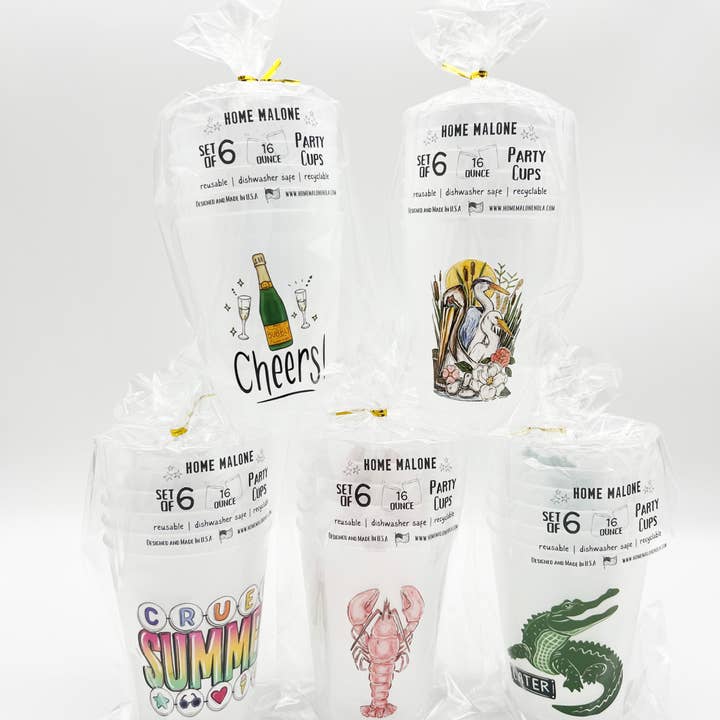 Home Malone - Wholesale Disposable Cup - Champagne Cheers Party Cup Set-Celebrate Party Favor Bubbly6