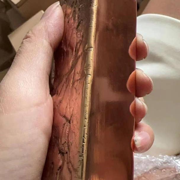 Pattern Weights Ltd - Wholesale Decorative Tabletop Object - COPPER BAR INGOT .999 Pure 1KG Bar/Bullion CORNISH INGOTS