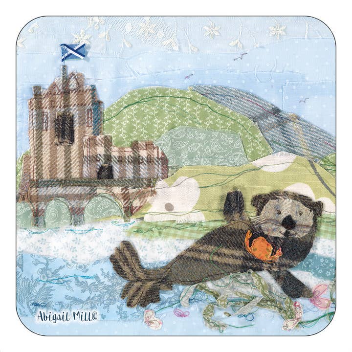 Otter Single Coaster (SALE) for wholesale by Emma Ball Ltd