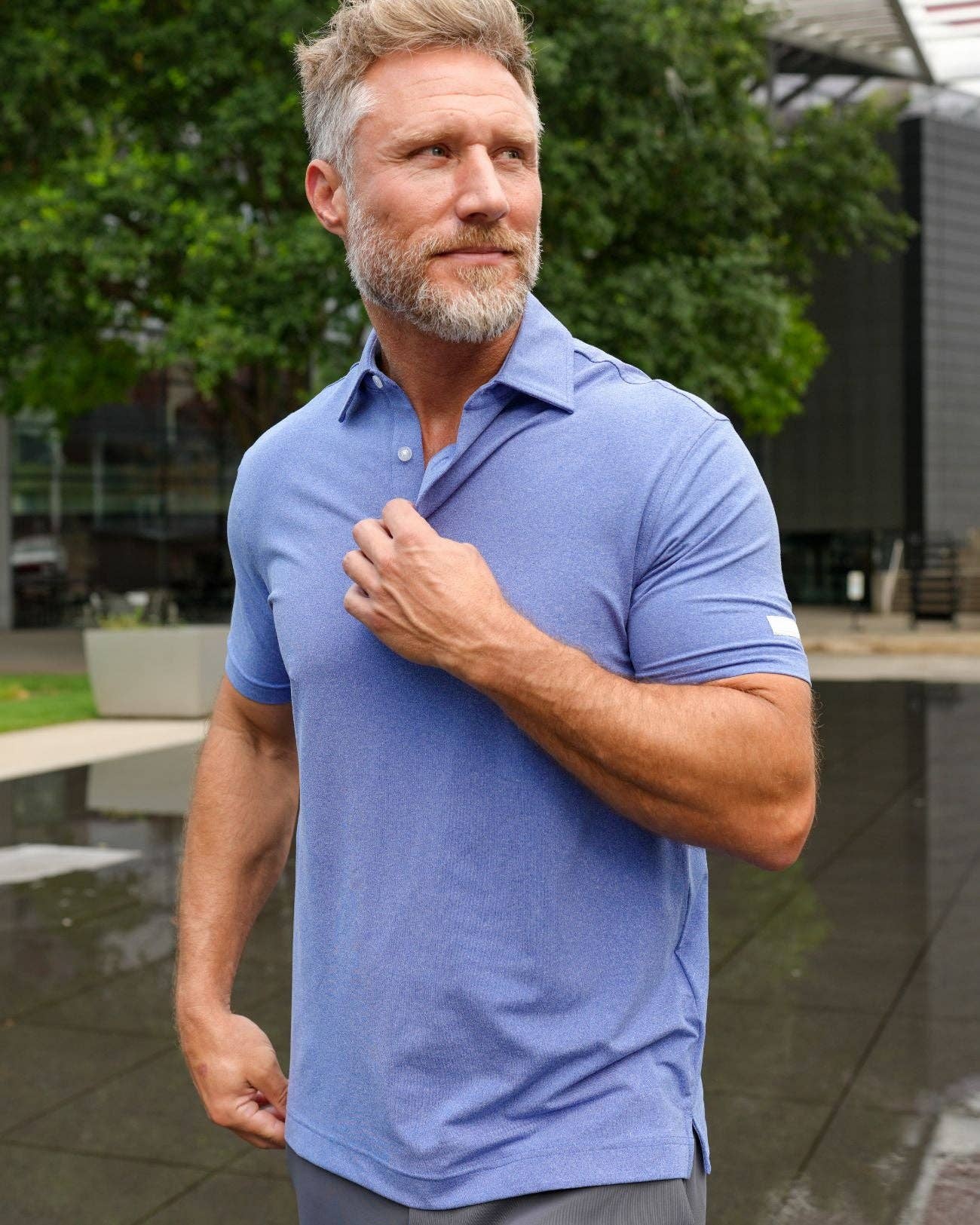 USA Palm - Wholesale Polo - Men's - Heathered Polo30